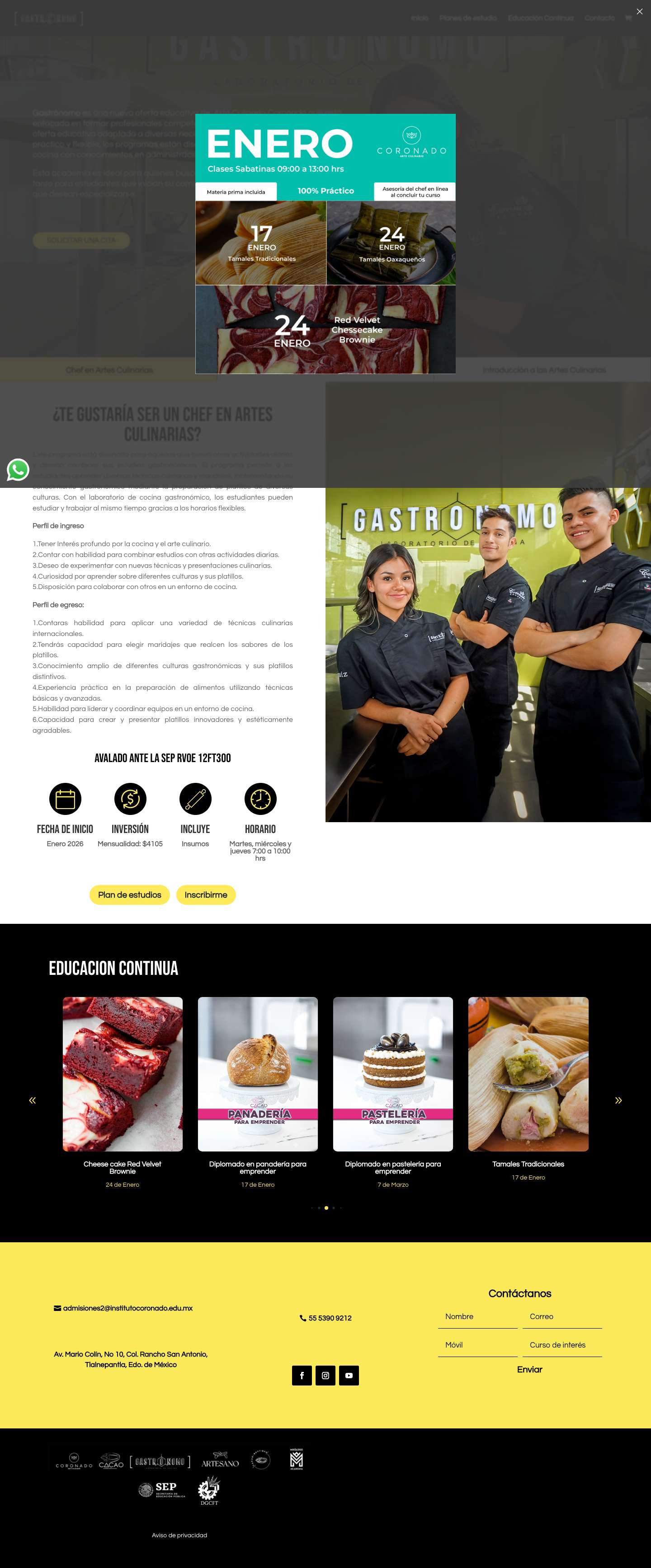 Gastrónomo - Laboratorio de Cocina - Gastrónomo - Full Screenshot