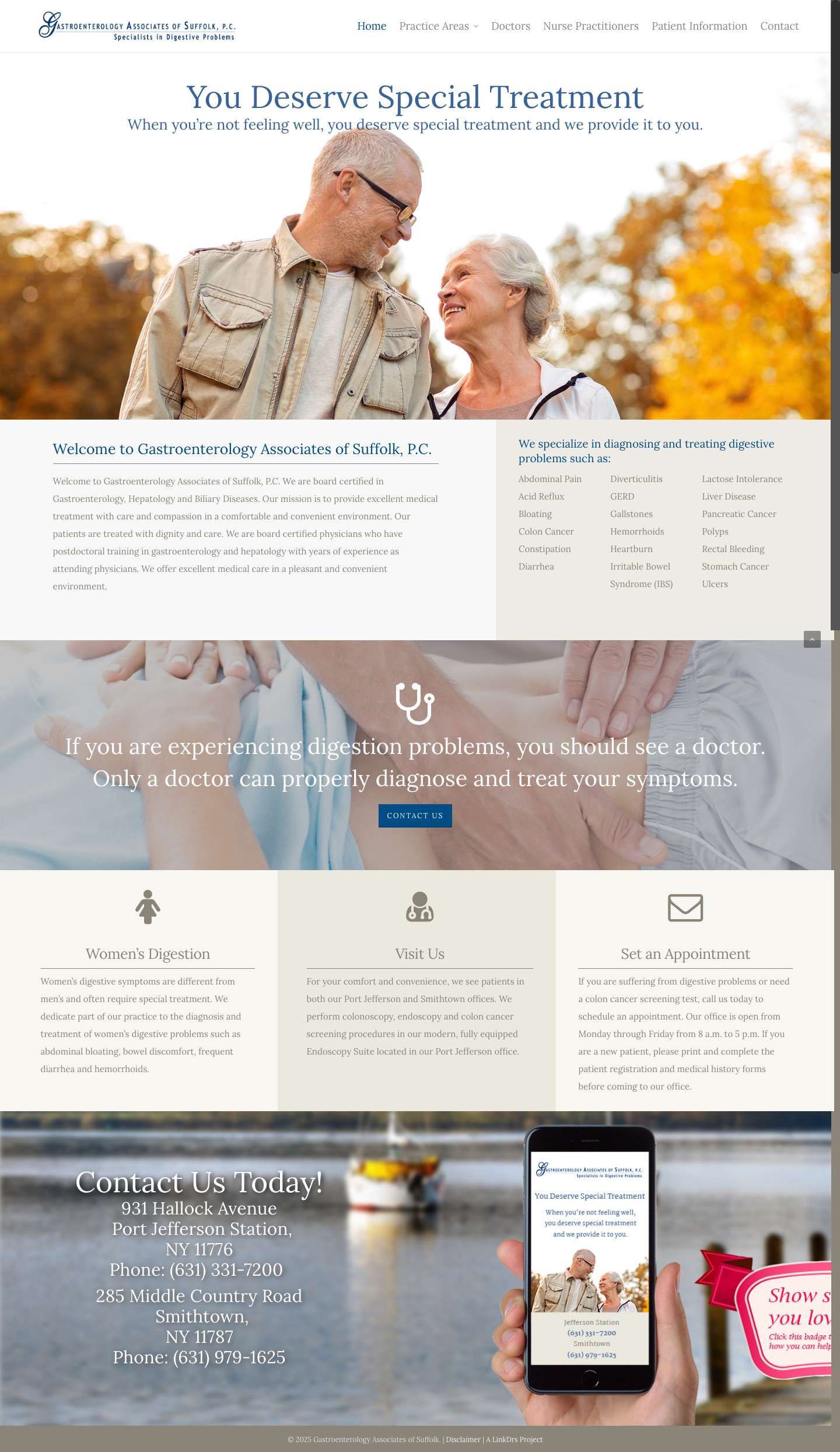 Gastroenterology Associates of Suffolk - Full Screenshot