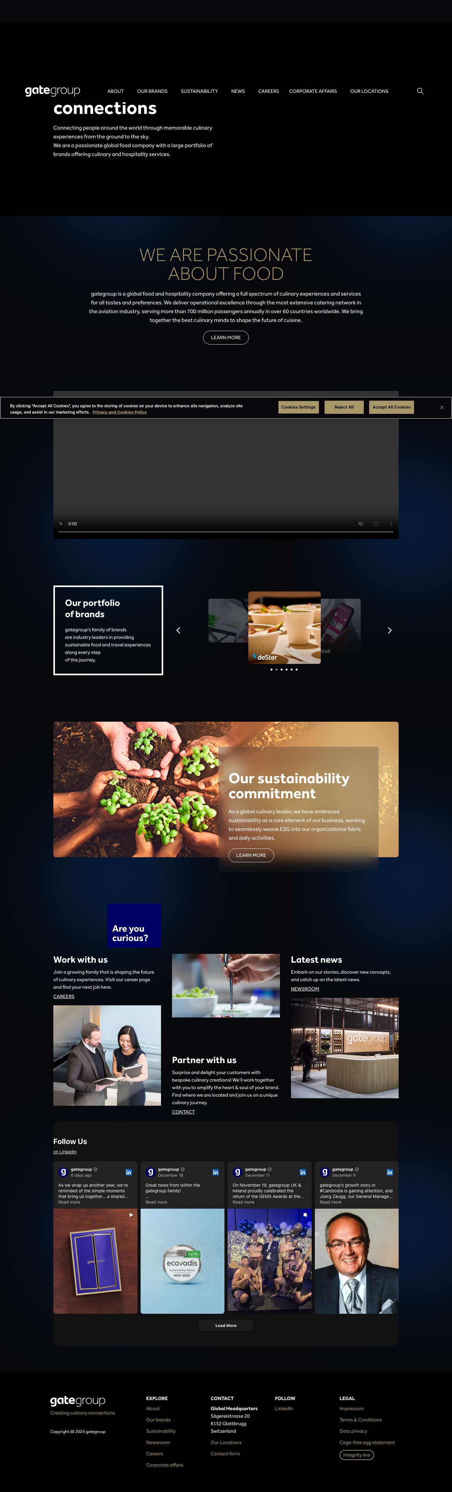 gategroup | Creating culinary connections - Full Screenshot