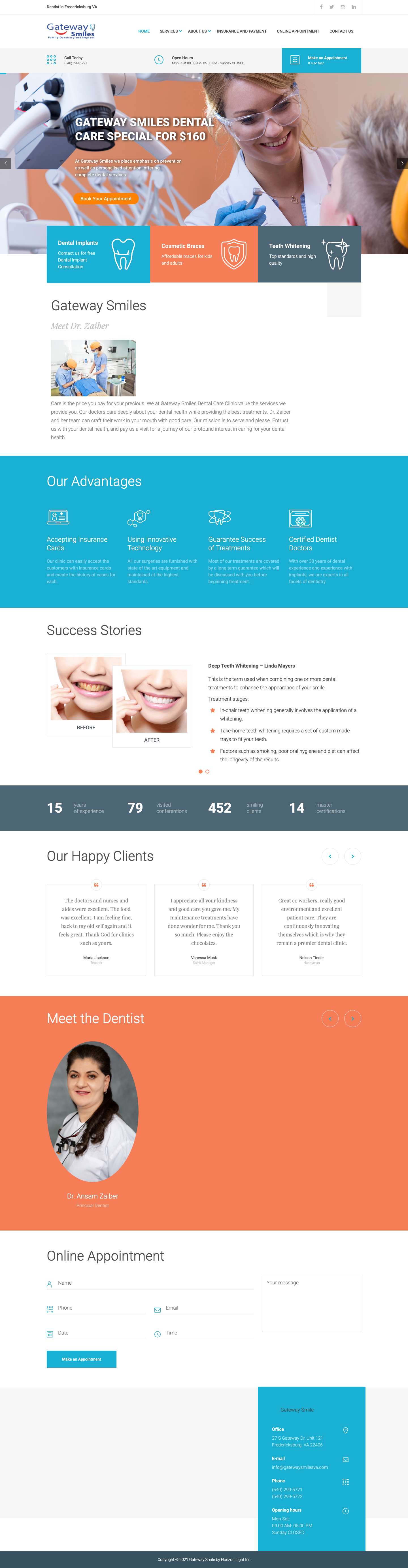 Home - Gateway Smiles Dental Care - Full Screenshot