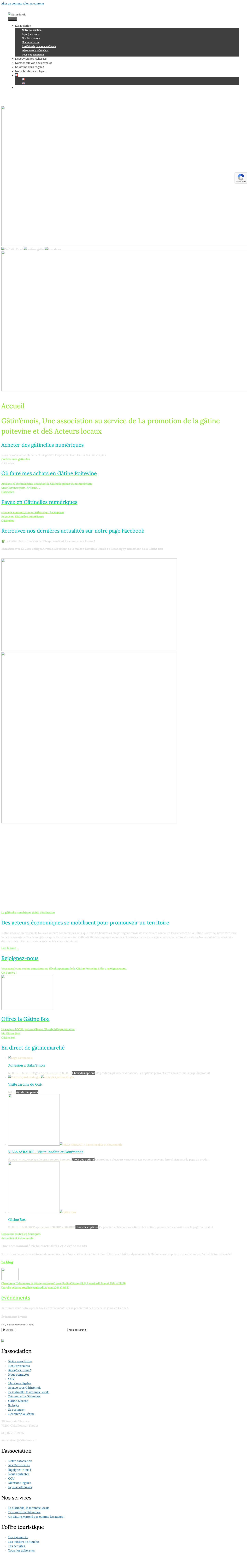 Accueil - Gatin'émois - Full Screenshot