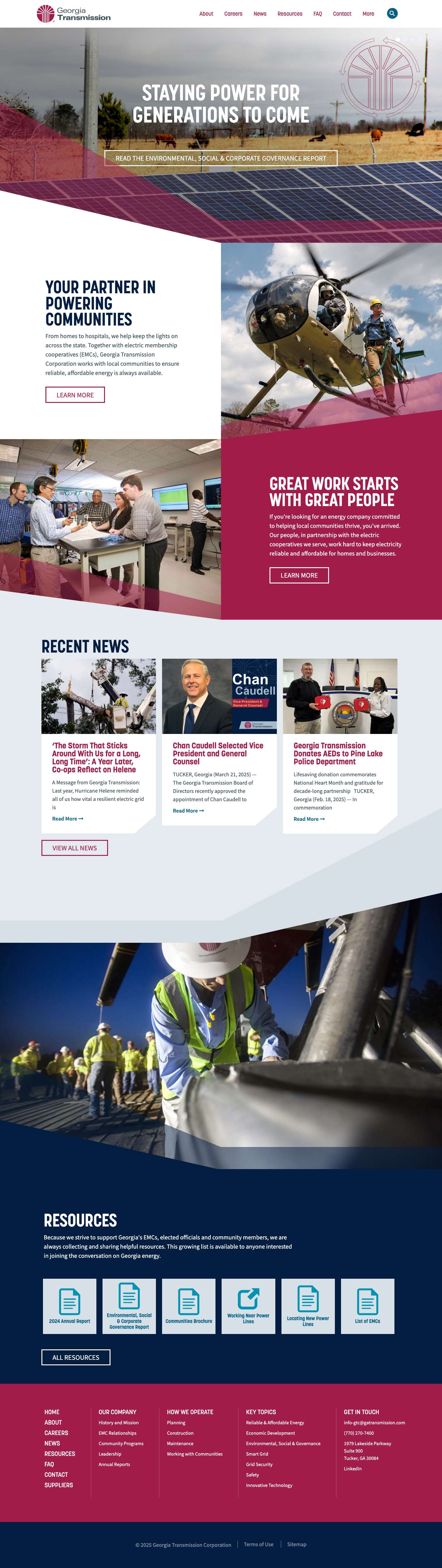 Georgia Transmission - Full Screenshot