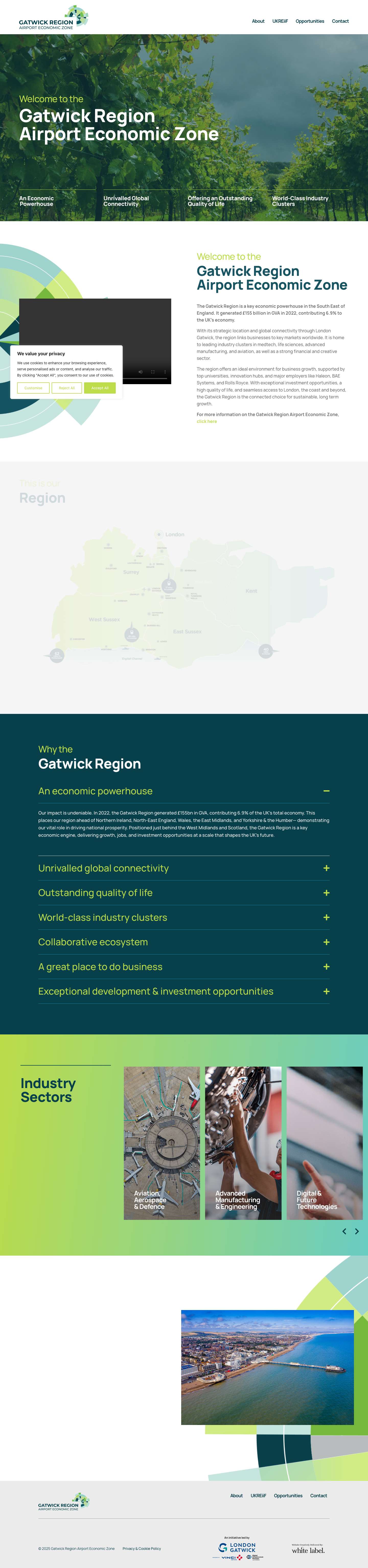 Gatwick Region Airport Economic Zone - Full Screenshot