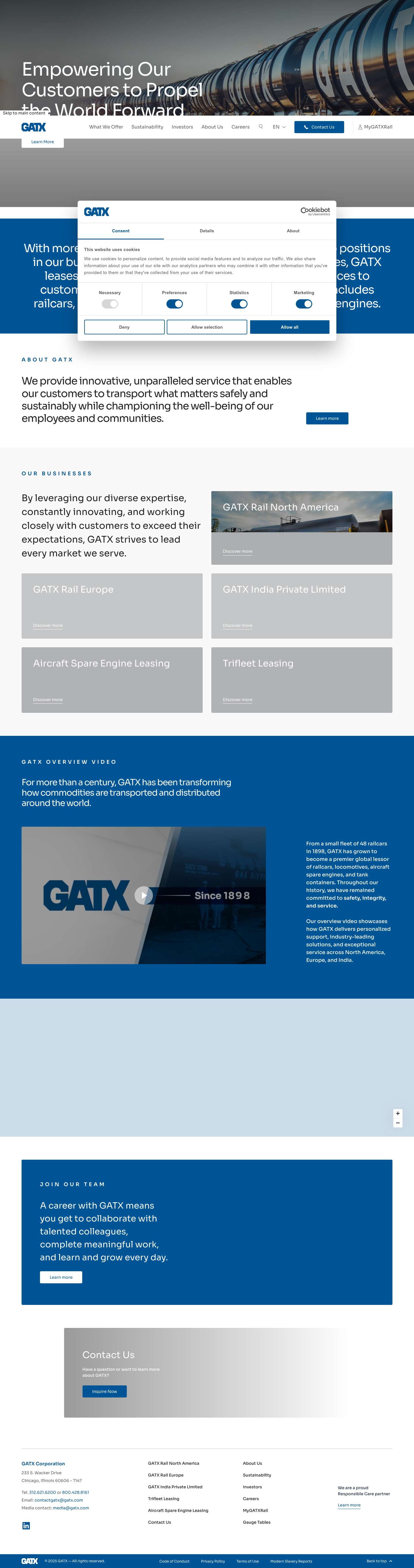 Welcome to GATX | GATX - Full Screenshot