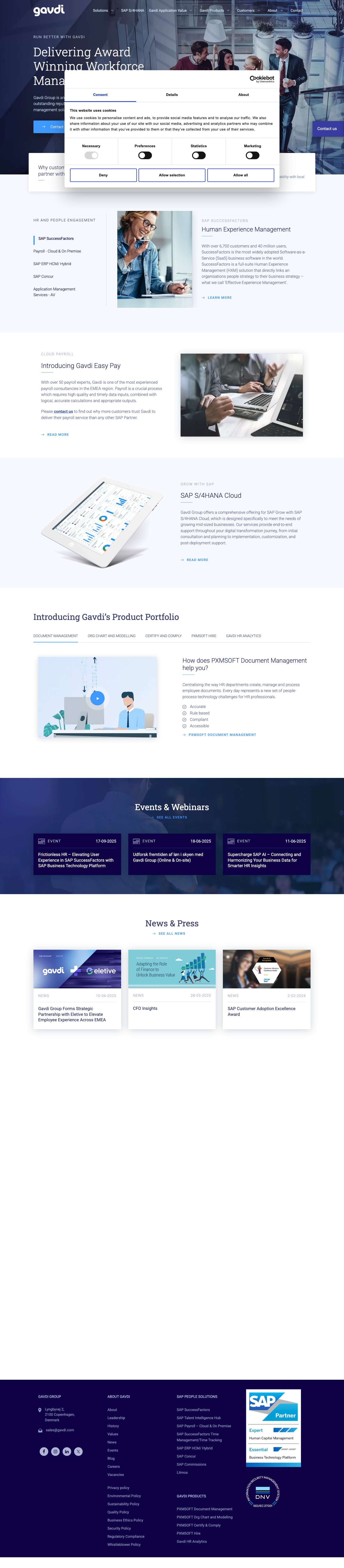 SAP SuccessFactors Partner | SAP HCM | Cloud HRFacebookInstagramLinkedInTwitter - Full Screenshot