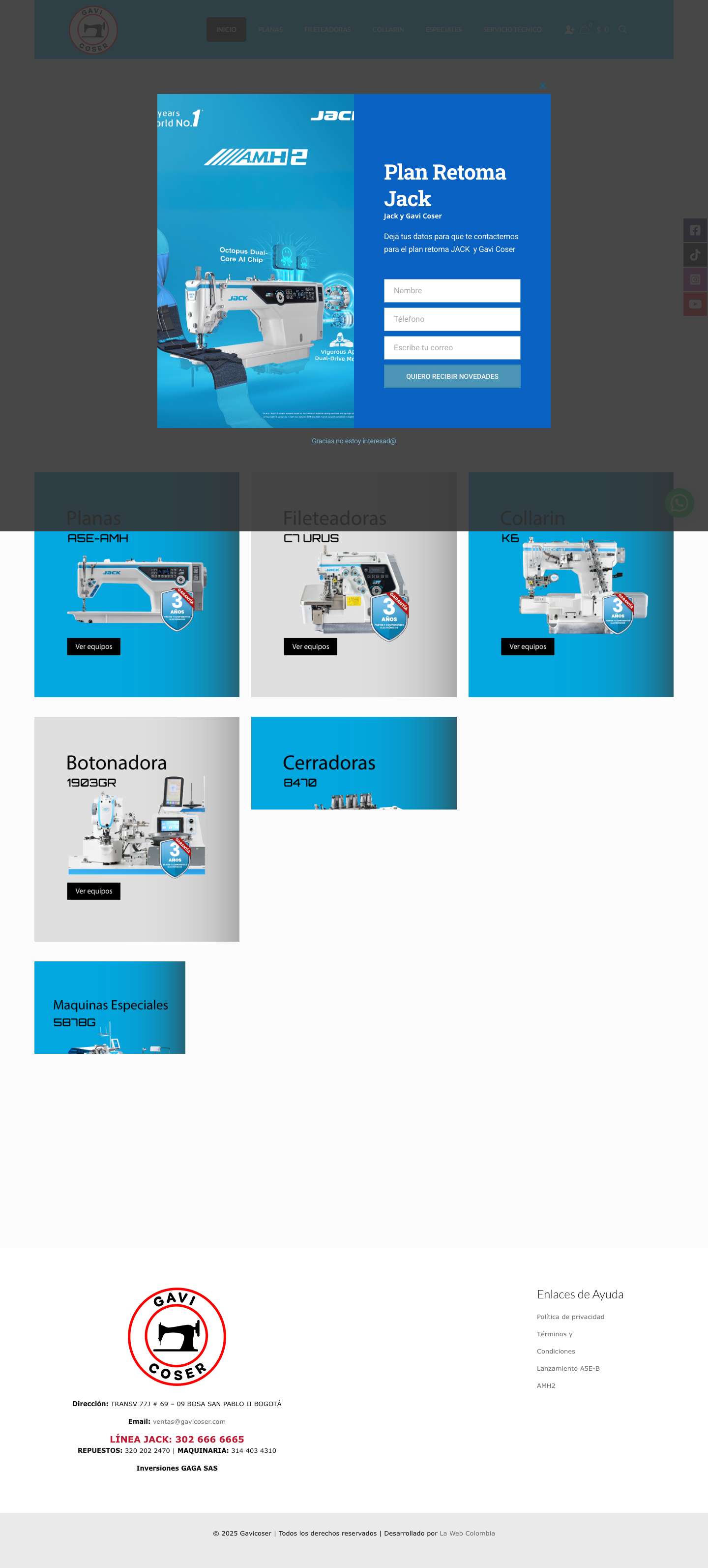 Inicio - GavicoserJoinchat - Full Screenshot