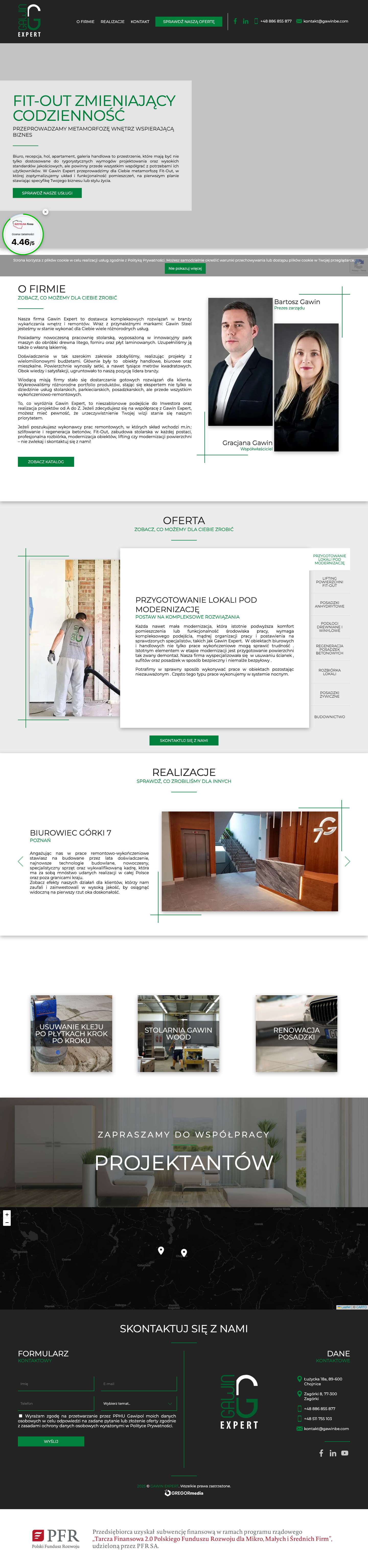Gawin Expert | Dostawca kompleksowych rozwiązań - Full Screenshot