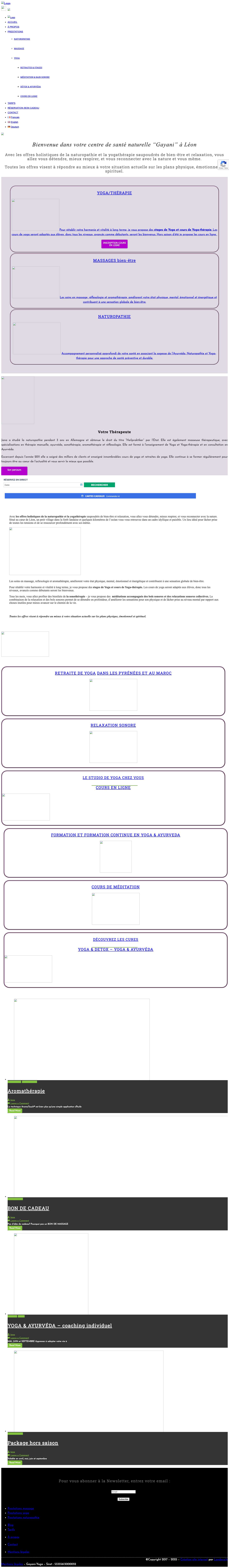 Cours de Yoga dans les Landes - Détente et bien être - Full Screenshot