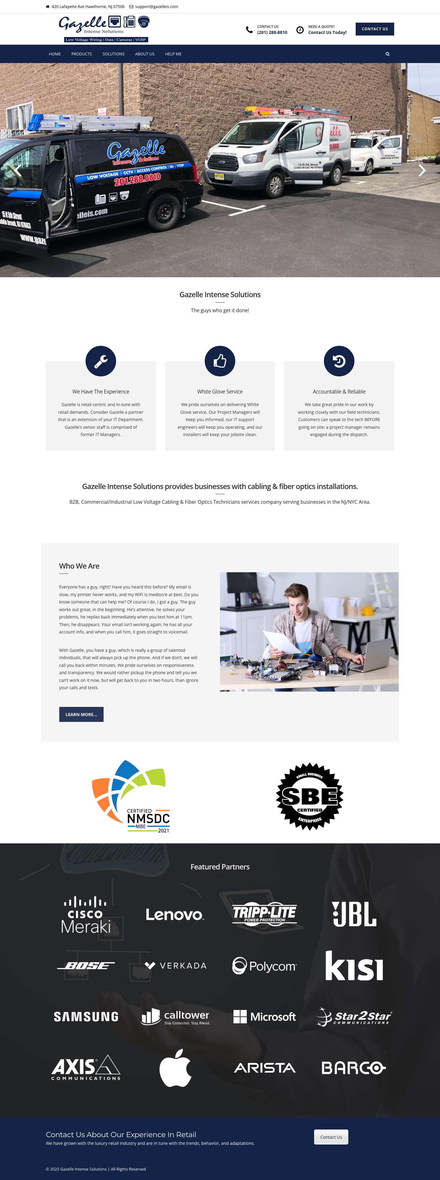 Gazelle Intense Solutions - Gazelle Intense Solutions , Gazelle IS , Low Voltage Cabling , Security Cameras , Tech Support , Fiber Optics , Wiring , VOIP - Full Screenshot