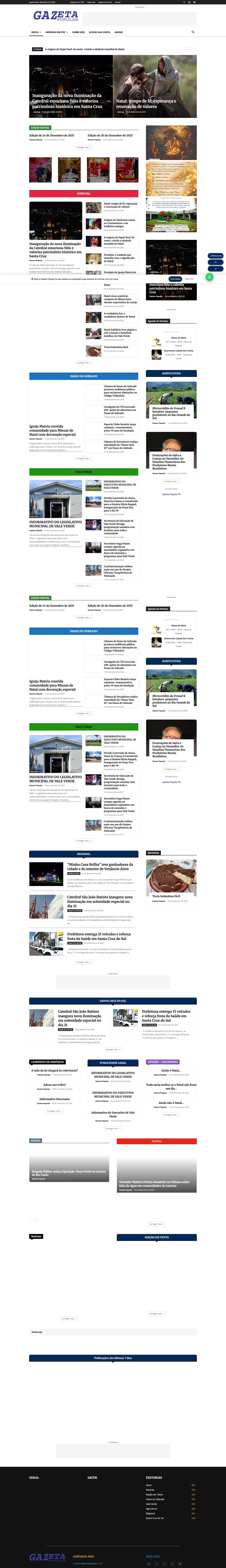 Home - Gazeta Popular - Full Screenshot
