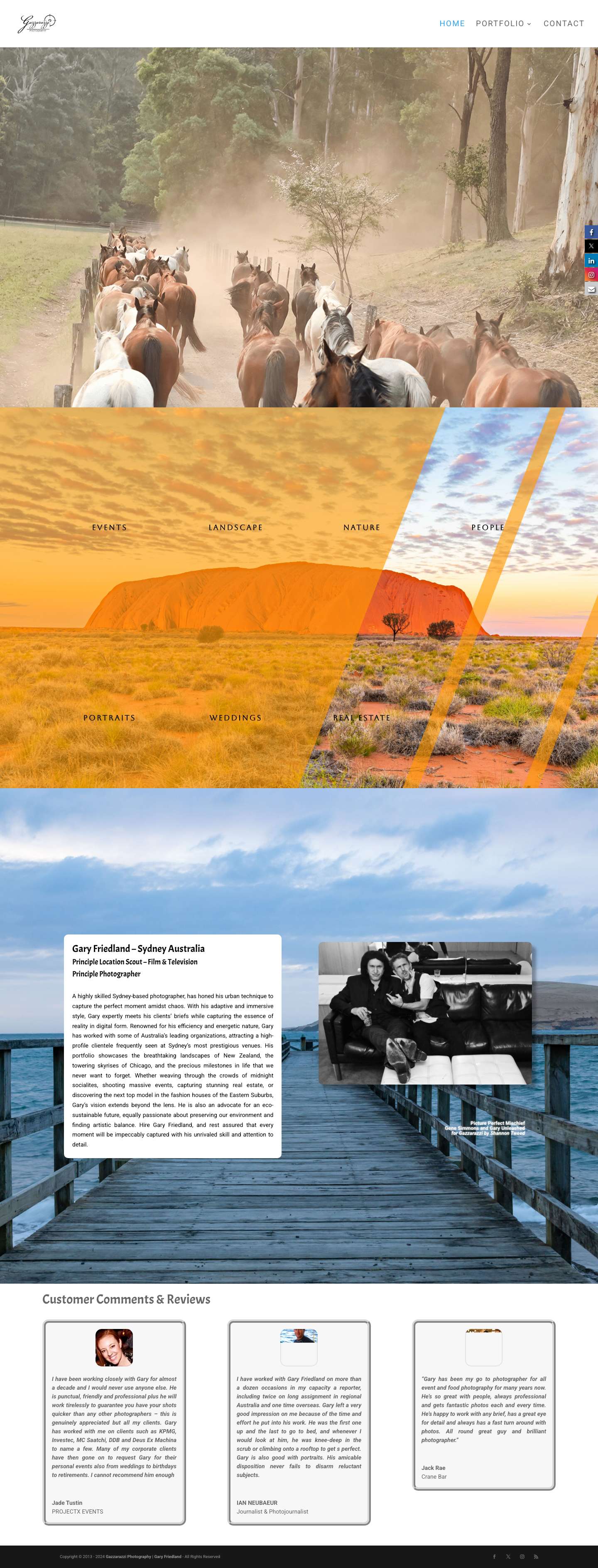 Home | Gazzarazzi Photography - Full Screenshot