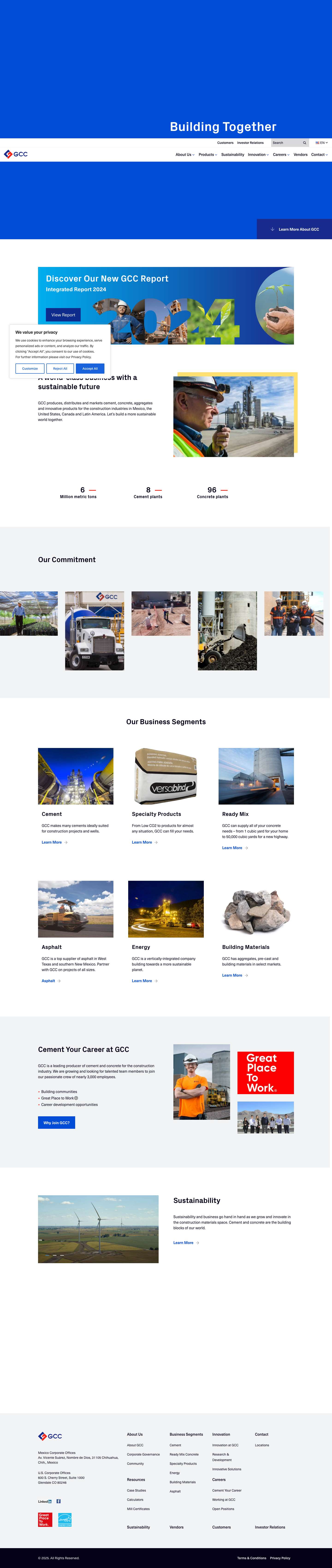 Homepage - GCC - Full Screenshot