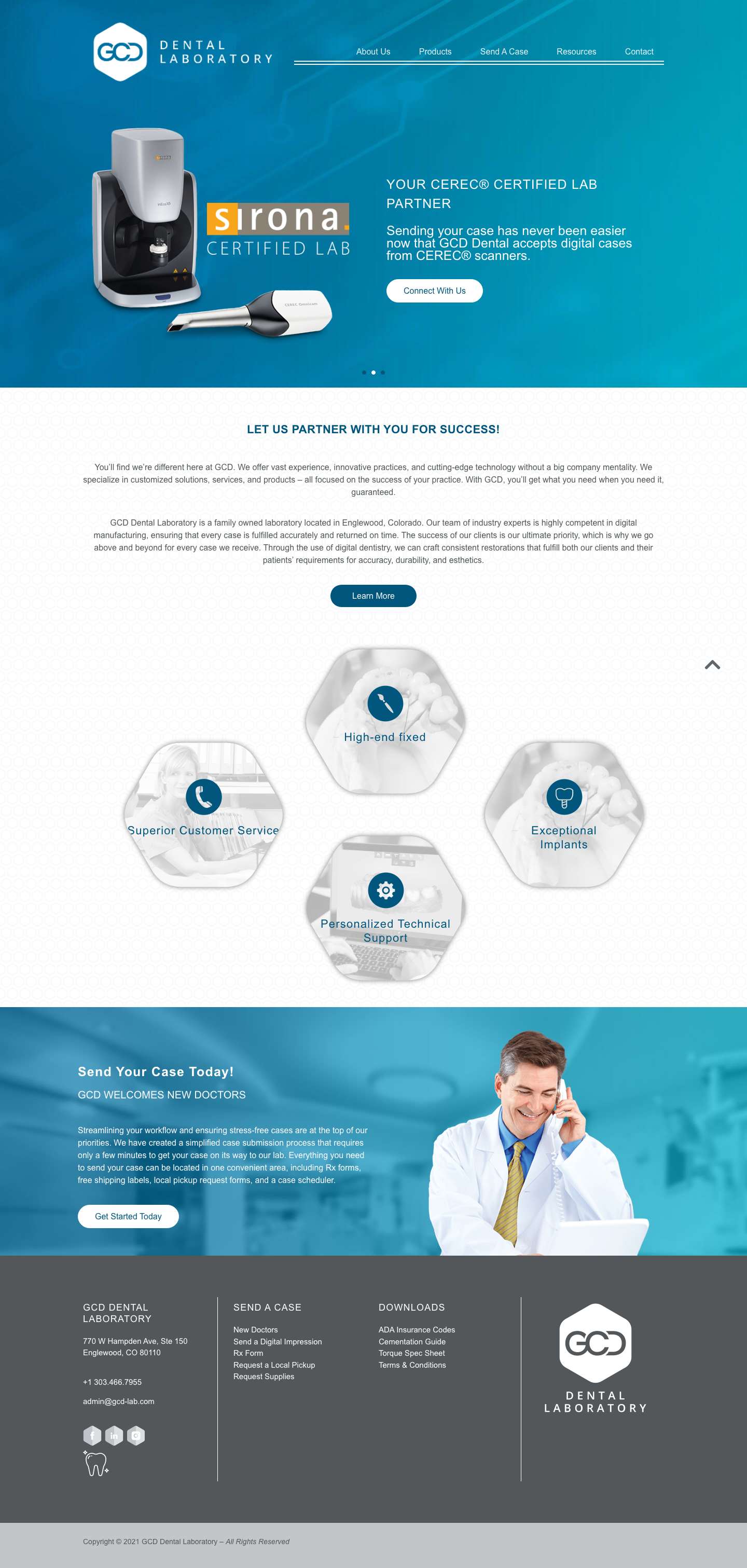 GCD Dental Lab - Full Screenshot