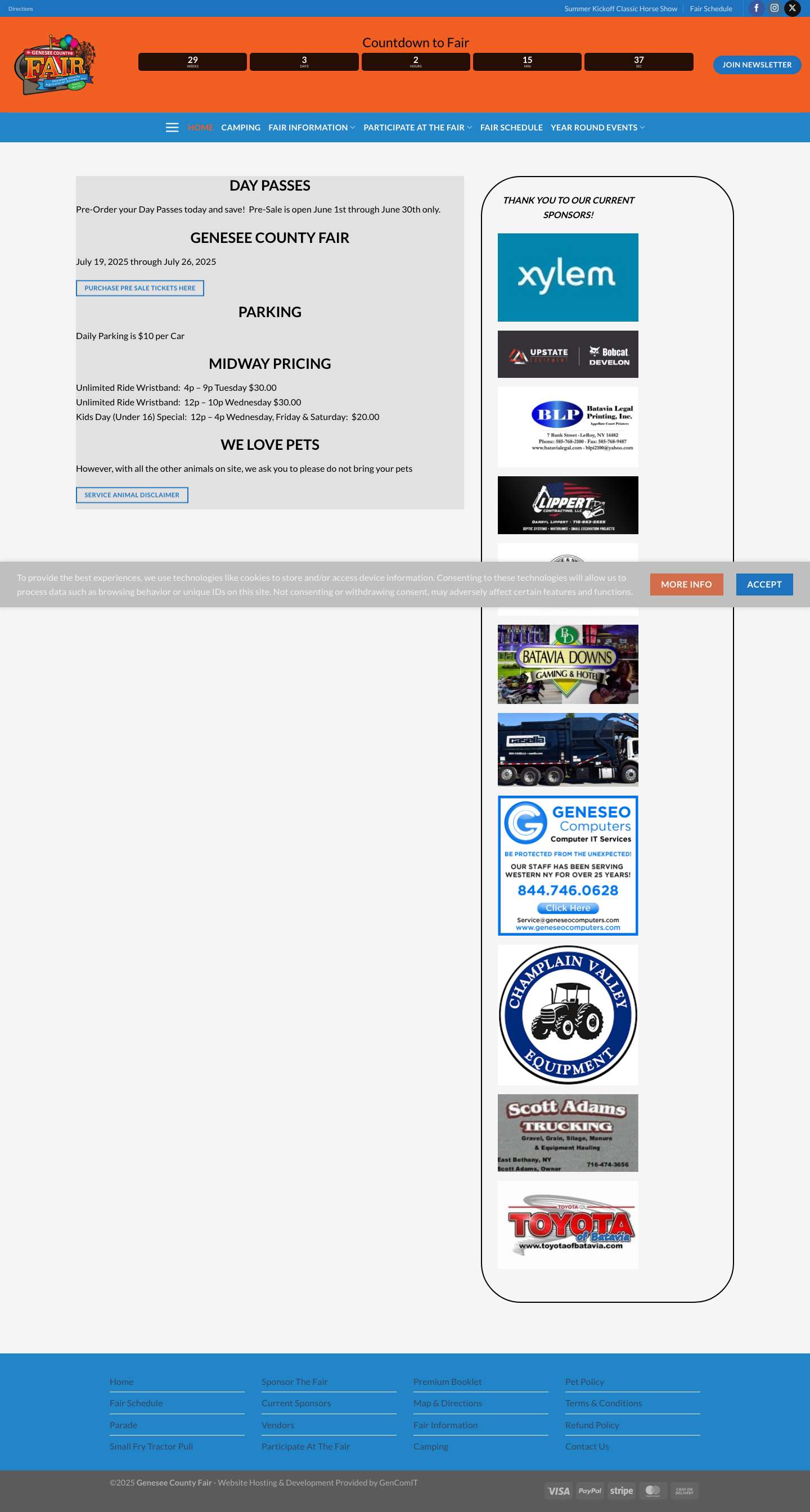 Genesee County Fair – Genesee County Fair | Fairgrounds | Genesee County | Batavia | NY - Full Screenshot