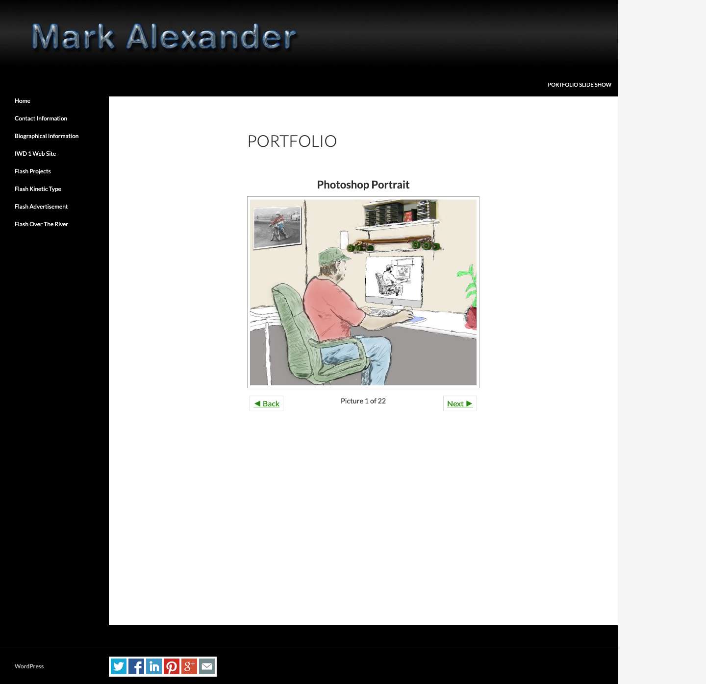 Mark Alexander | Portfolio - Full Screenshot