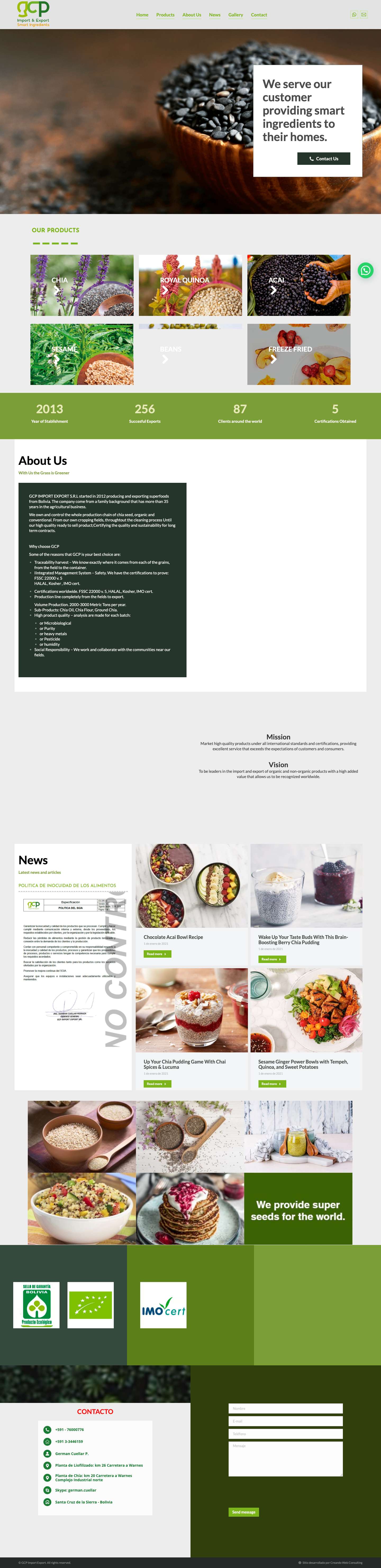 GCP Import & Export - Full Screenshot