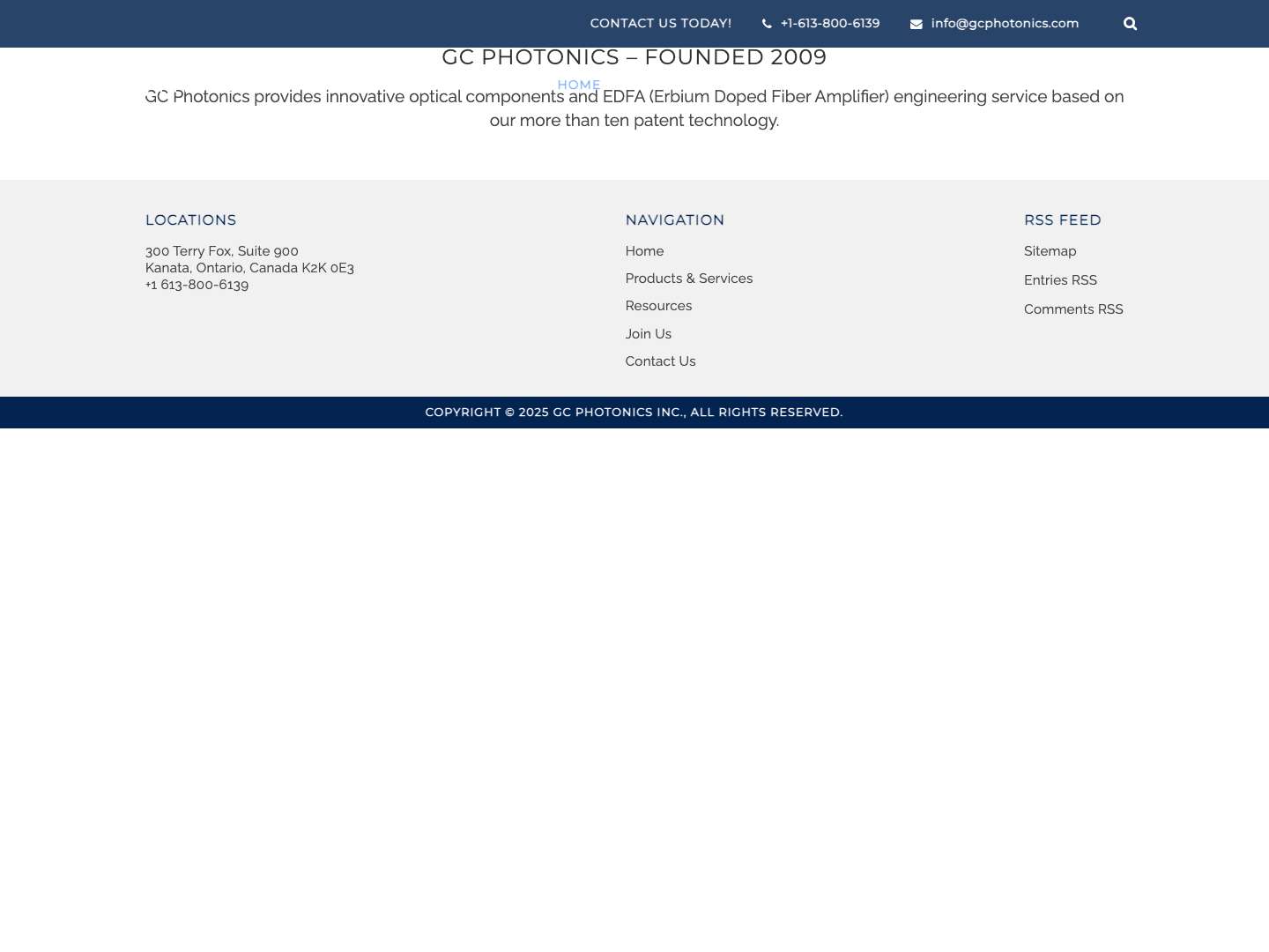 GC Photonics Inc. – Optical Components, System Engineering, and High Level Design - Full Screenshot