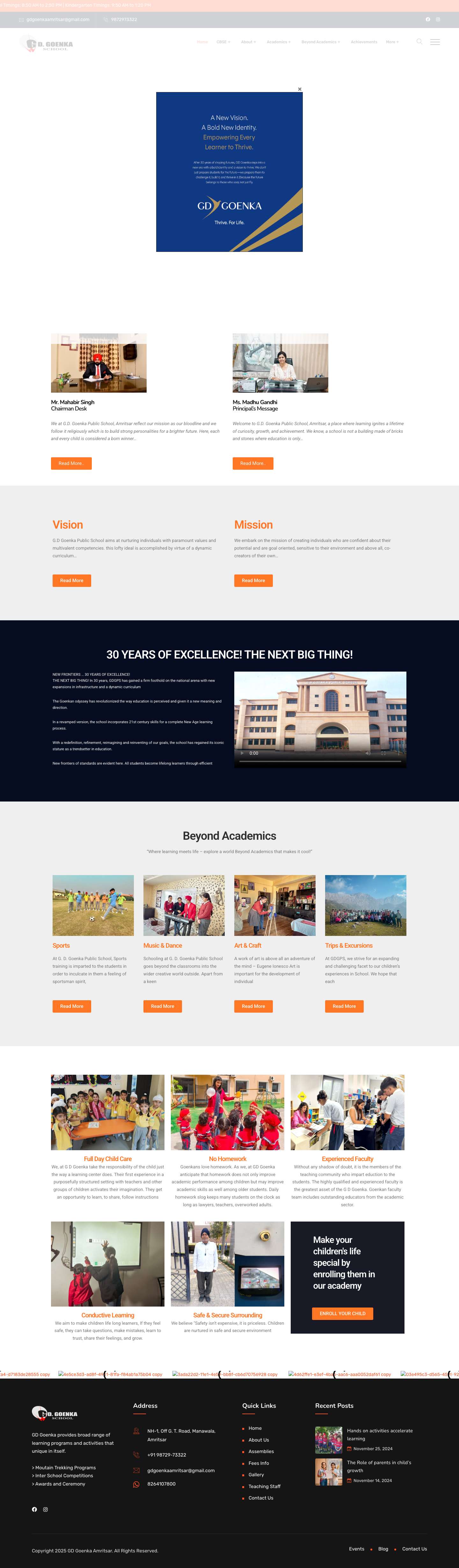 GD Goenka Amritsar – School - Full Screenshot