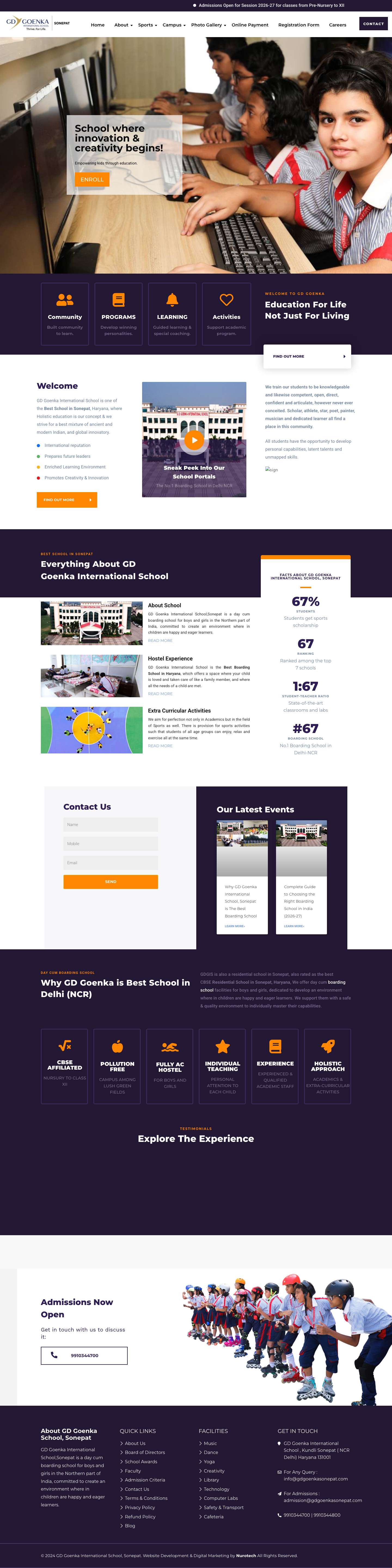 Best CBSE-Affiliated School in Delhi NCR | Haryana - Full Screenshot