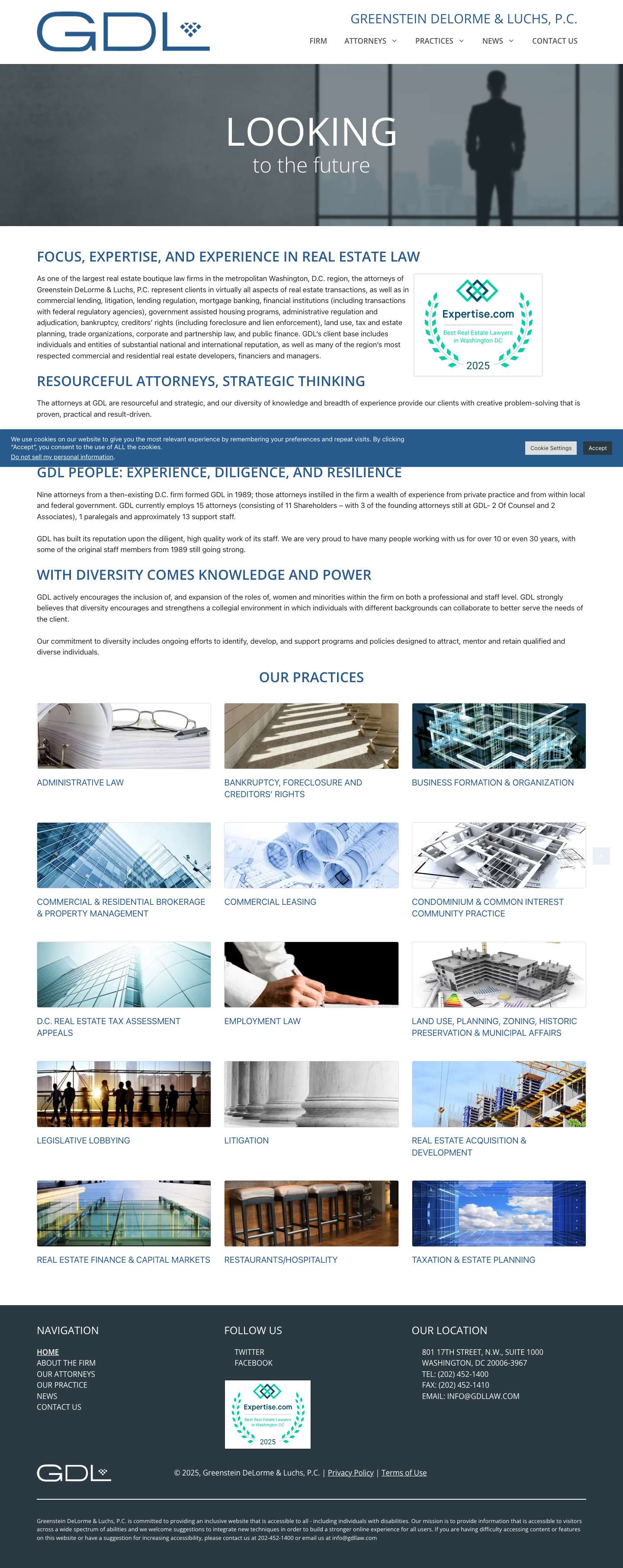 Home - Greenstein DeLorme & Luchs, P.C. - Full Screenshot