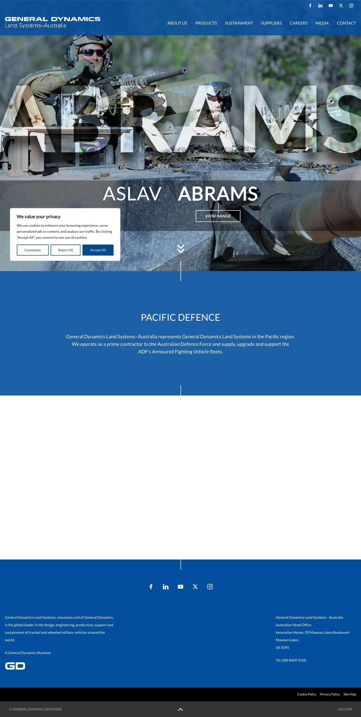 Home - General Dynamics - Full Screenshot