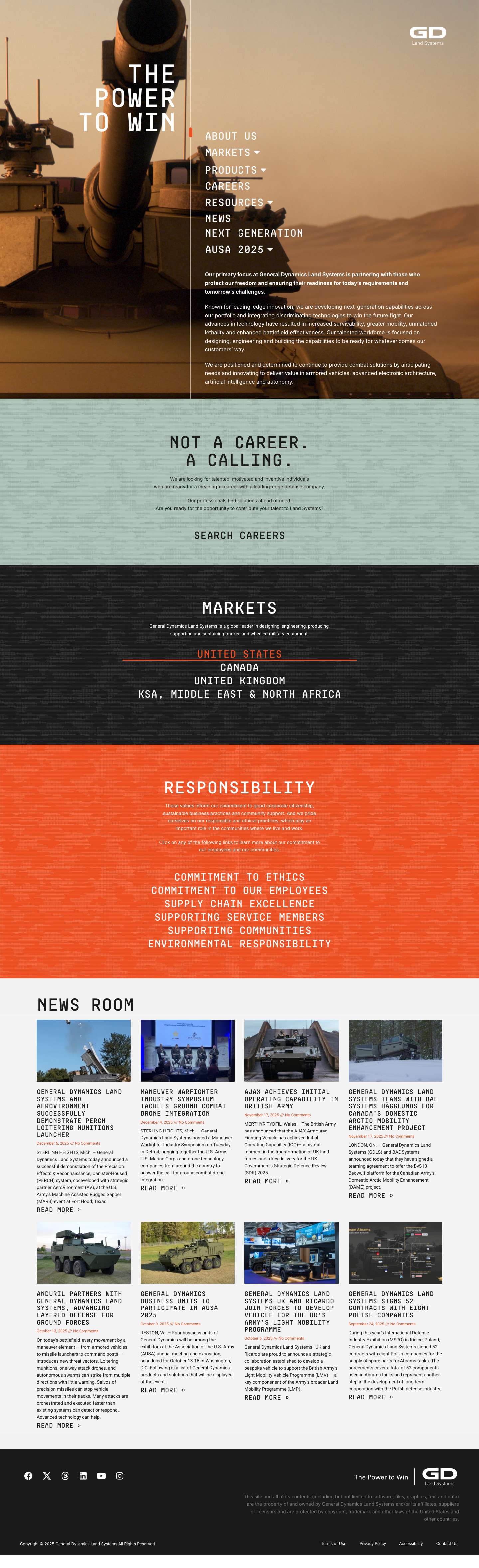 General Dynamics Land Systems - Full Screenshot