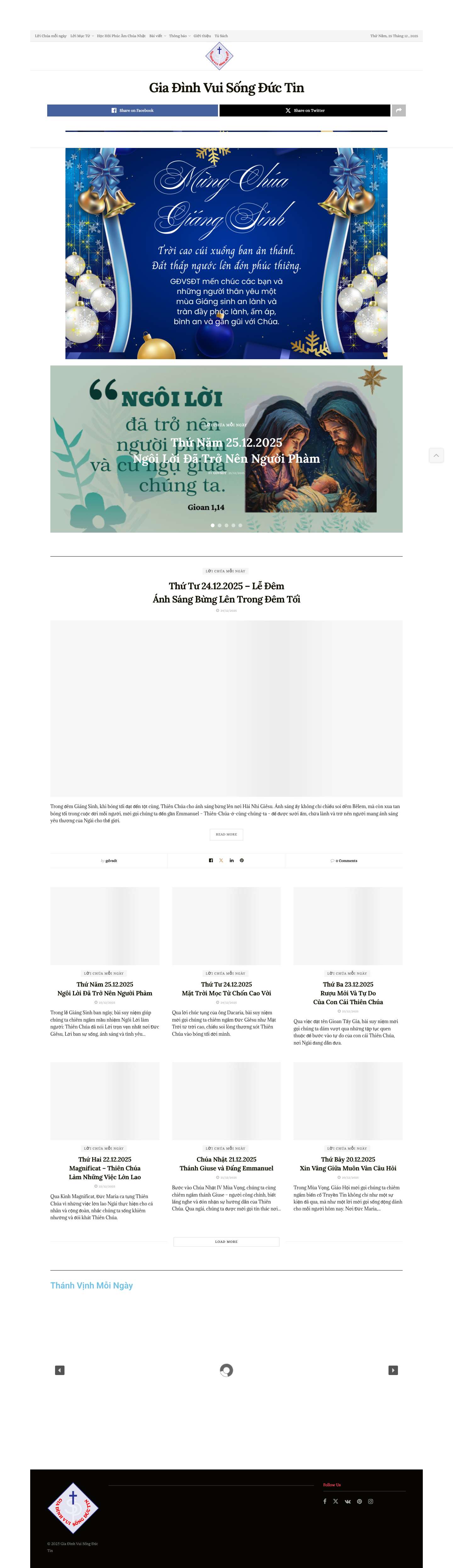 Gia Đình Vui Sống Đức Tin – GĐVSĐT - Full Screenshot