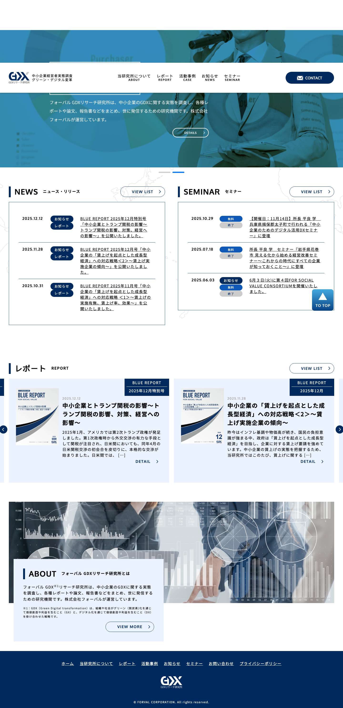 フォーバル GDXリサーチ研究所 - Full Screenshot