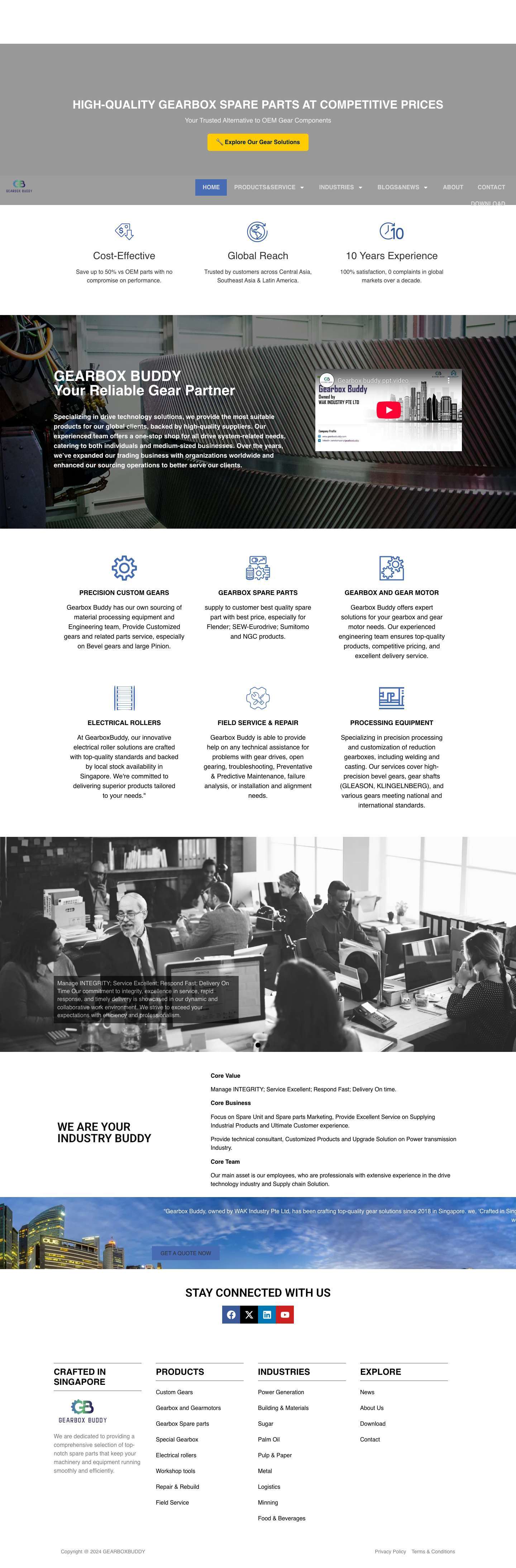 gearboxbuddy – We are dedicated to providing a comprehensive selection of top-notch spare parts that keep your machinery and equipment running smoothly and efficiently. - Full Screenshot