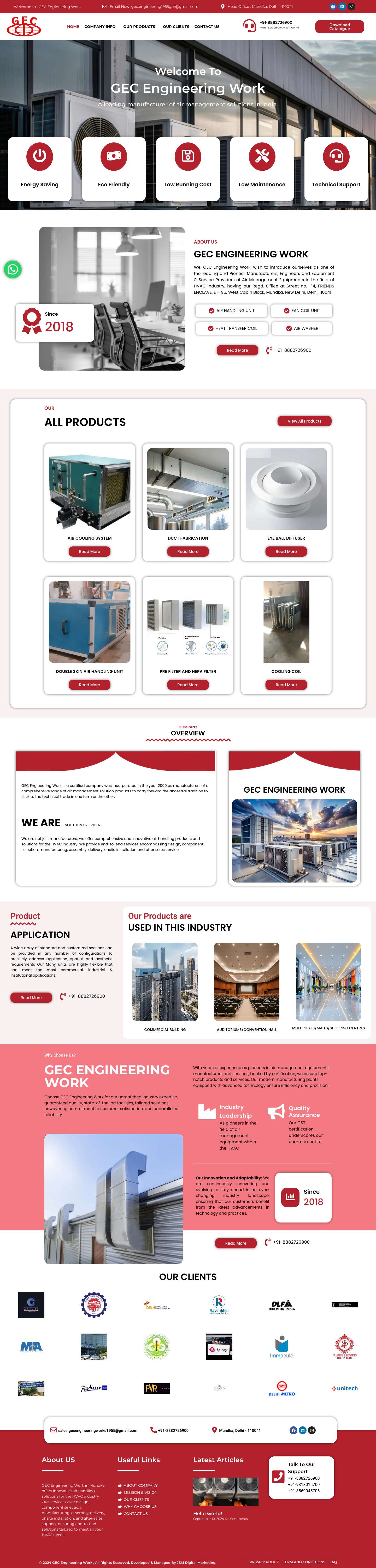 GEC Engineering Work - Full Screenshot