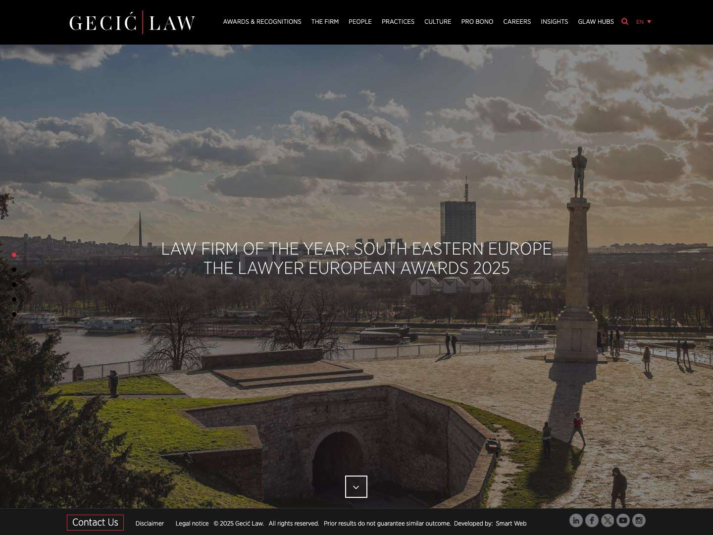 Gecić Law – Law firm Serbia - Gecić Law - Full Screenshot