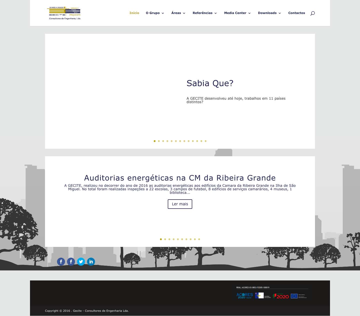Gecite | Consultores de Engenharia - Full Screenshot
