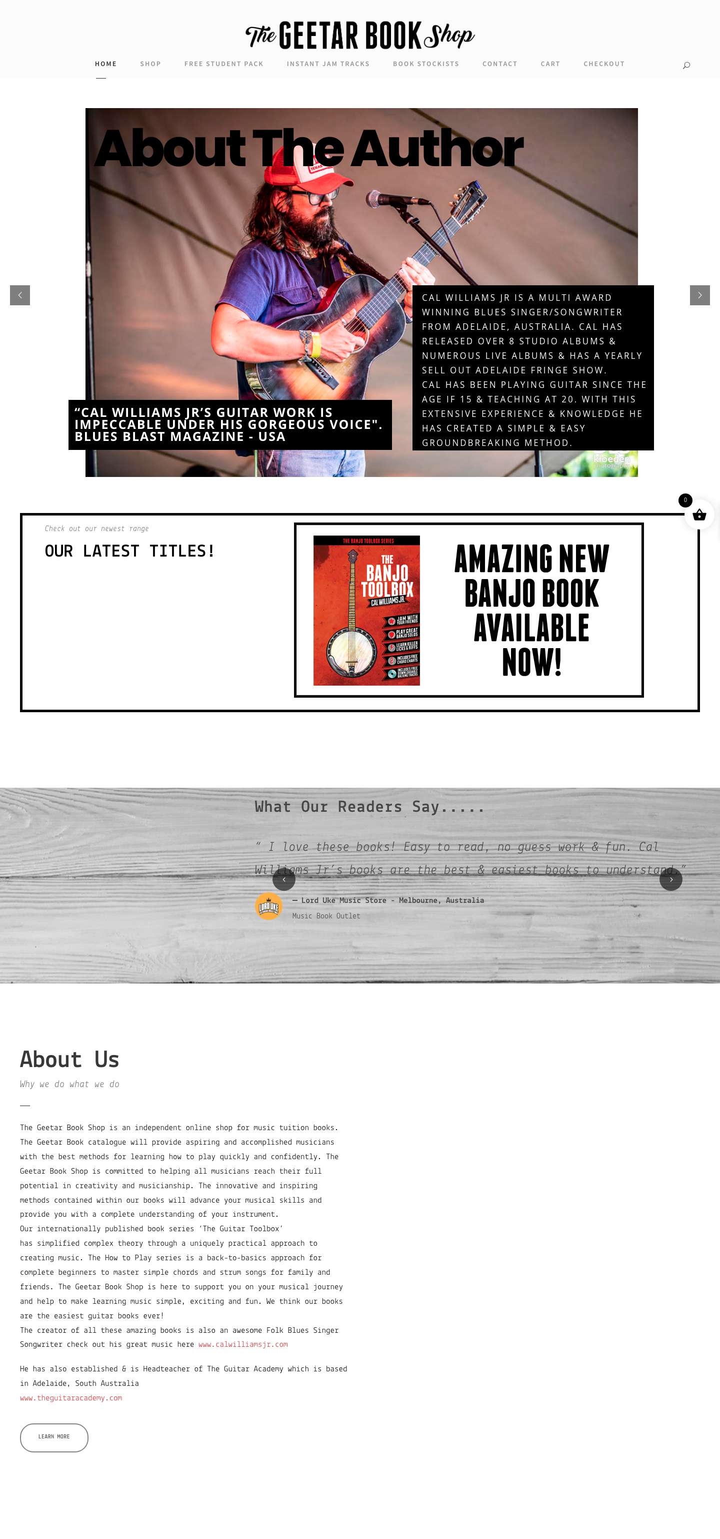 The Geetar Bookshop - Geetar Book Shop easiest guitar books ever - Full Screenshot