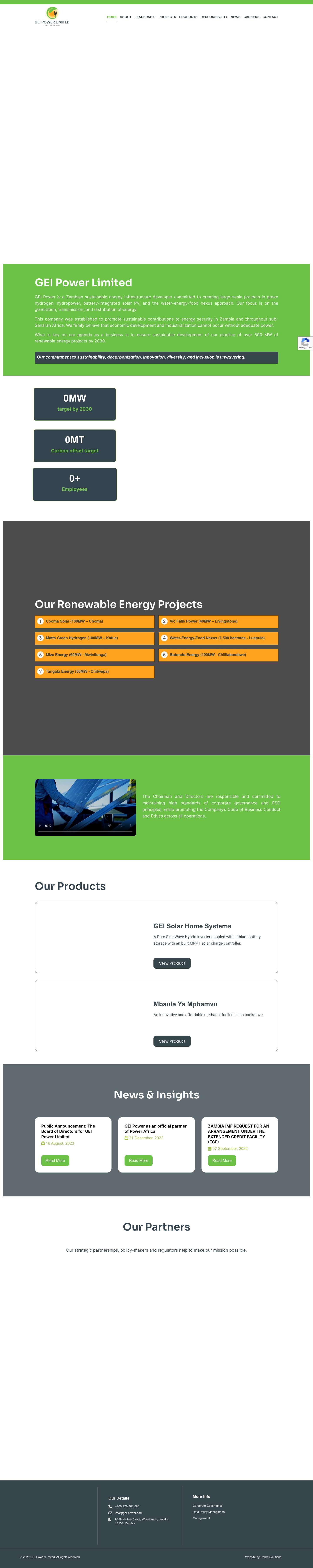 GEI POWER – Energy is life - Full Screenshot