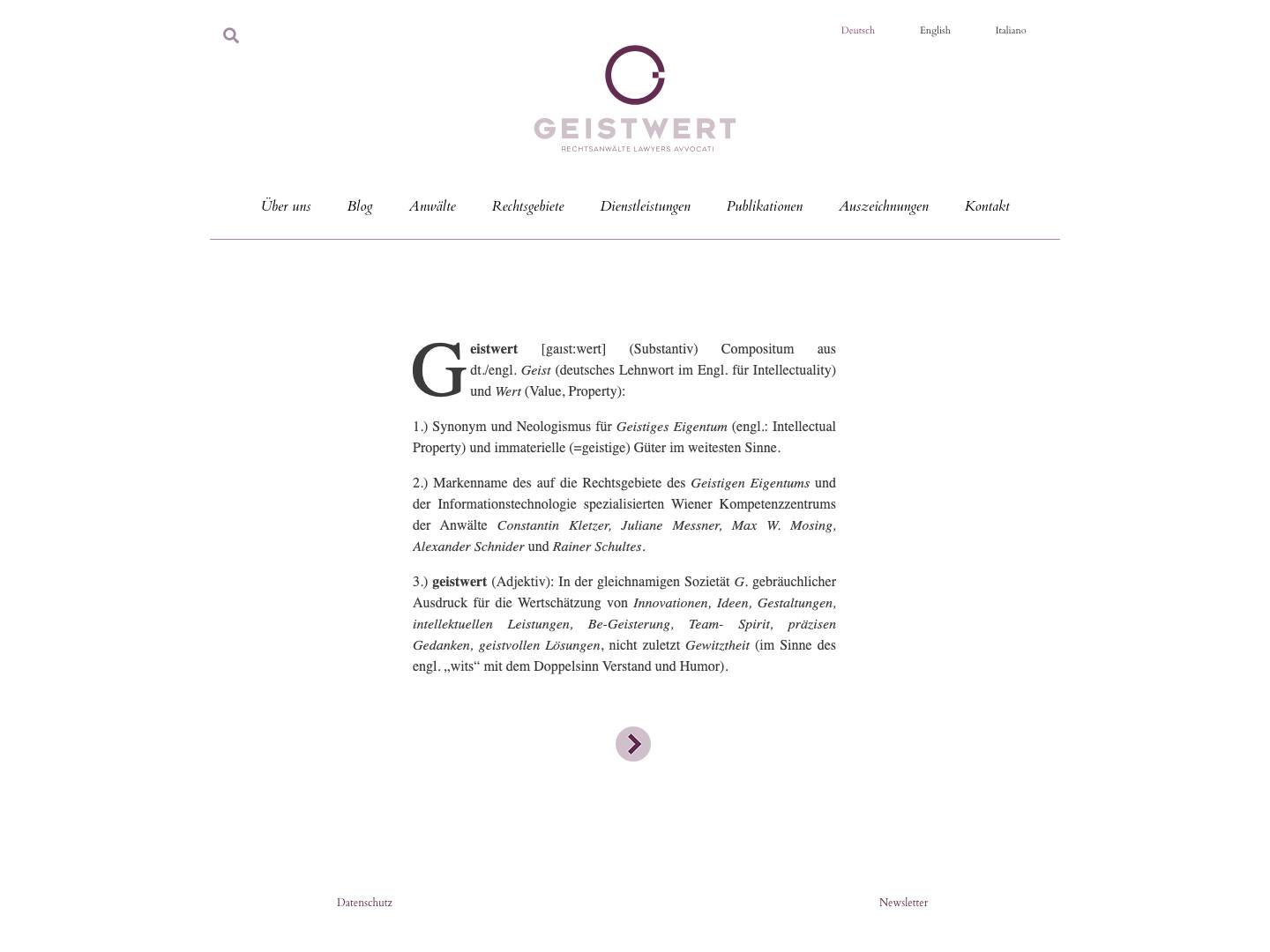 Home - GEISTWERT - Full Screenshot