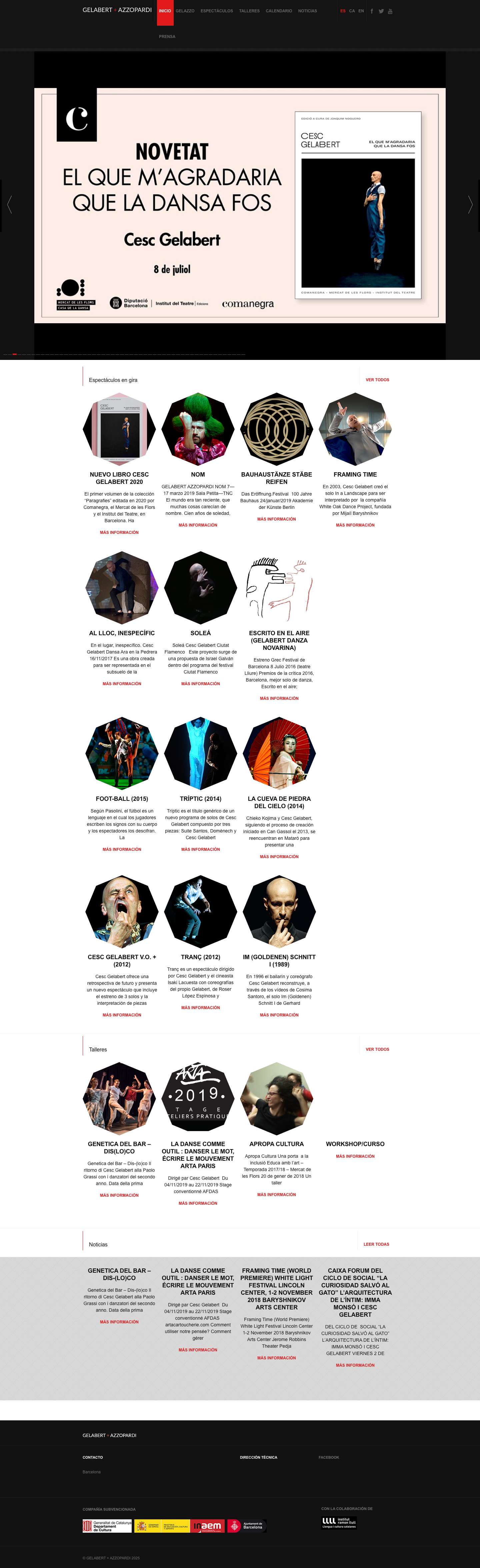 Gelabert Azzopardi | Gelabert Azzopardi Companyia de Dansa - Full Screenshot