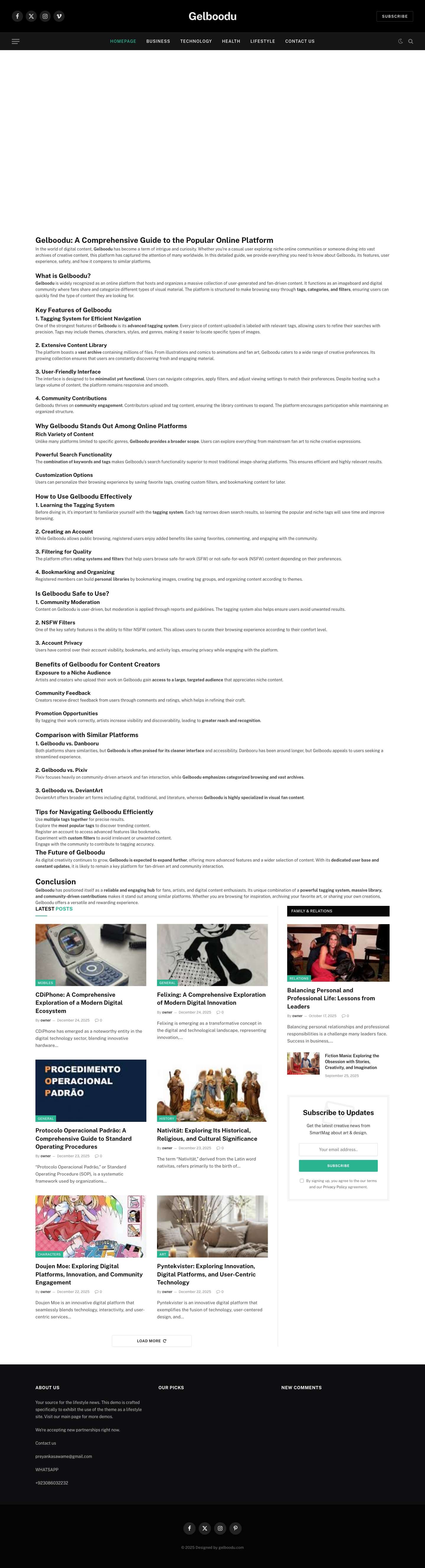 Homepage - gelboodu - Full Screenshot