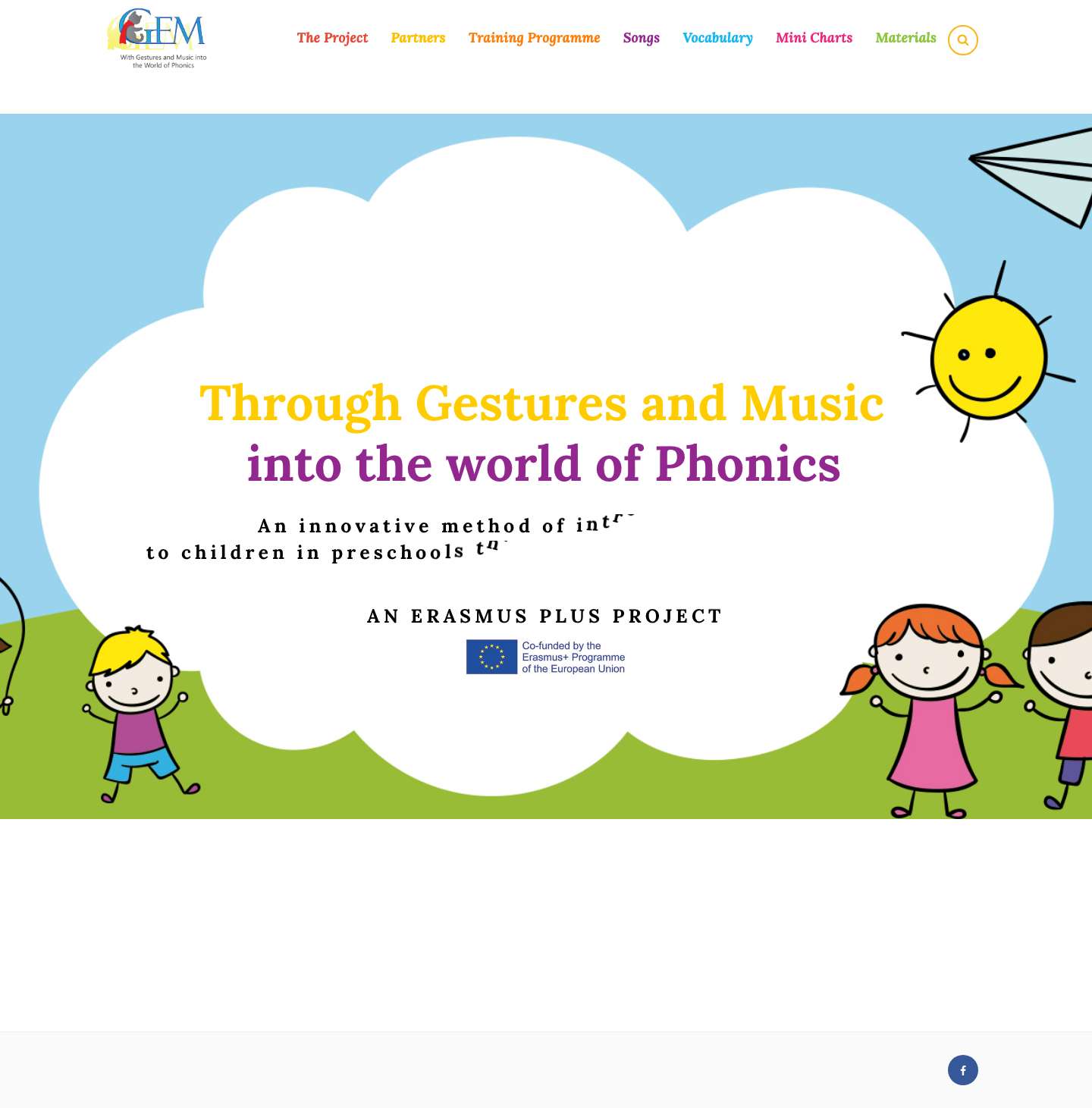 GEM – Erasmus plus – Through Gestures and Music into the world of Phonics - Full Screenshot