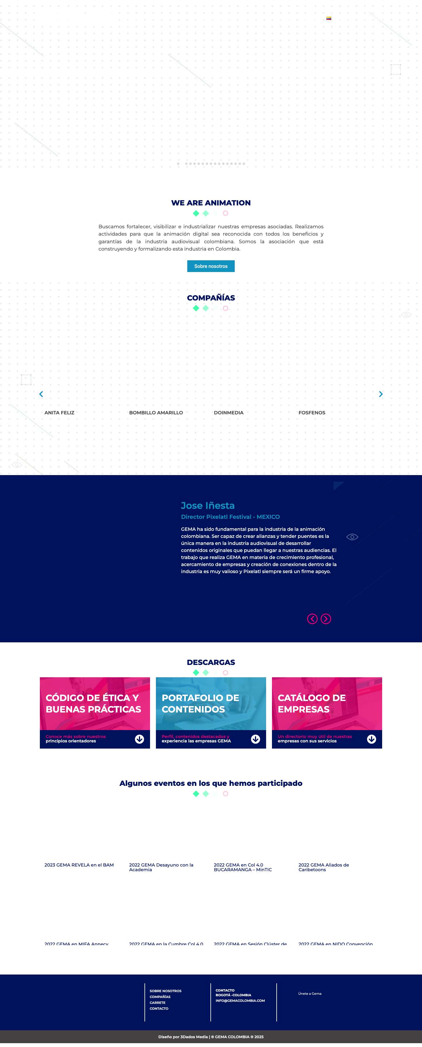 GEMA Colombia - Full Screenshot