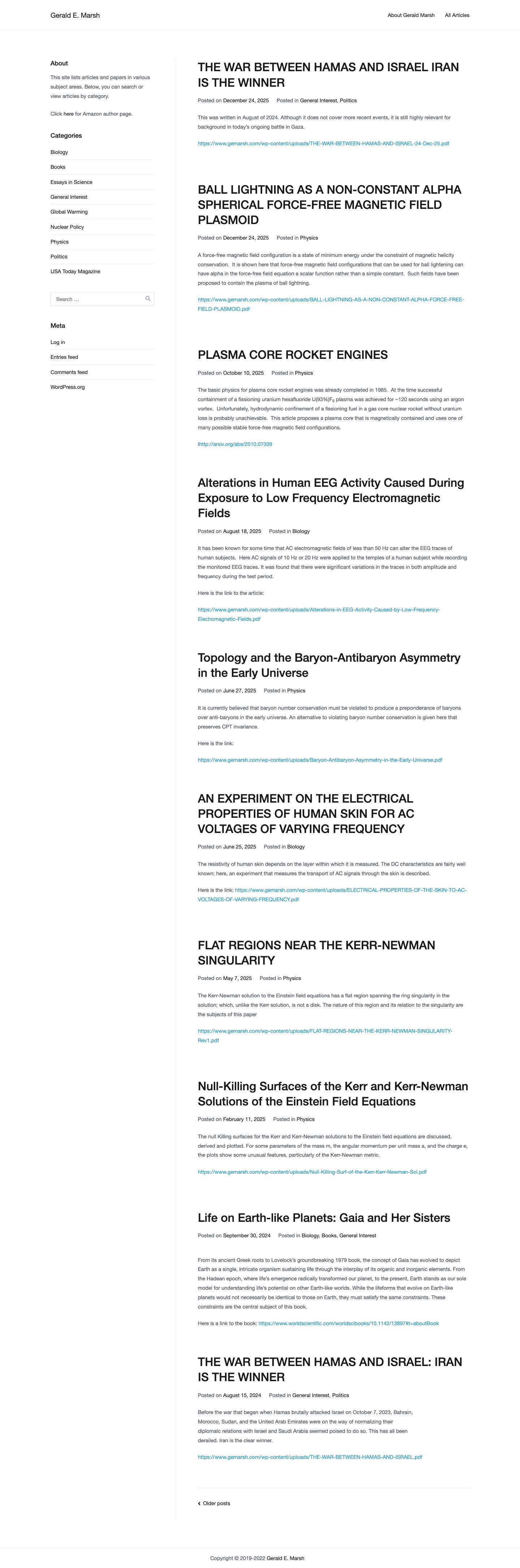 Gerald E. Marsh - Full Screenshot