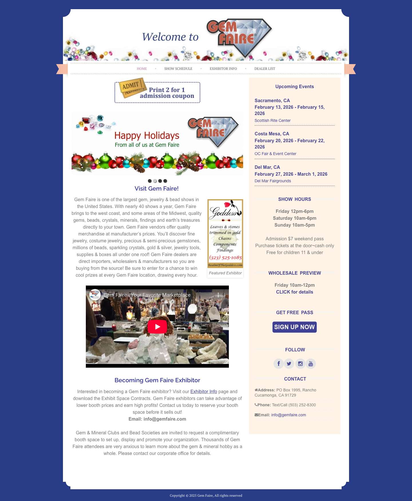 Home - Gem Faire - Full Screenshot