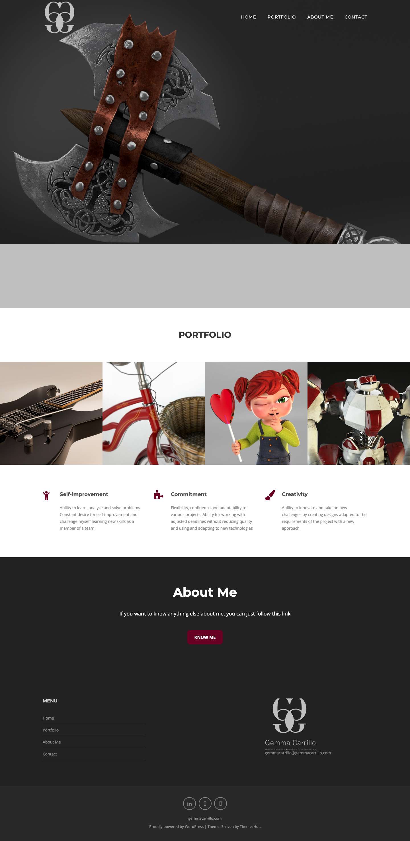 Gemma Carrillo Alonso – CG Artist - Full Screenshot