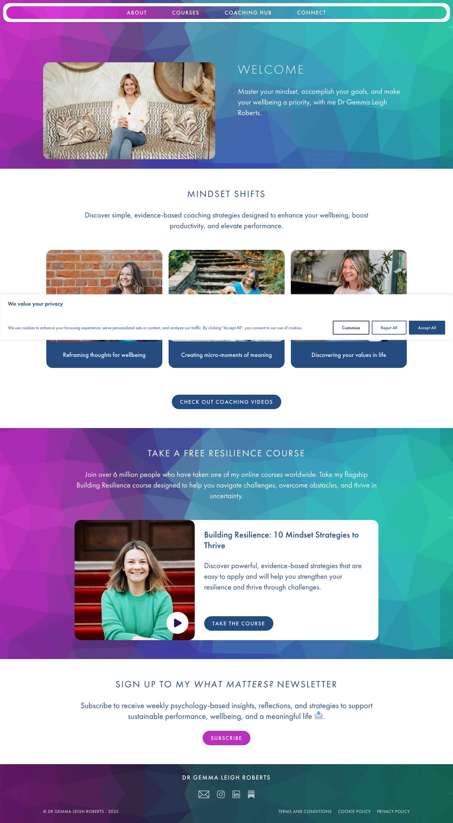 Dr Gemma Leigh Roberts - Full Screenshot