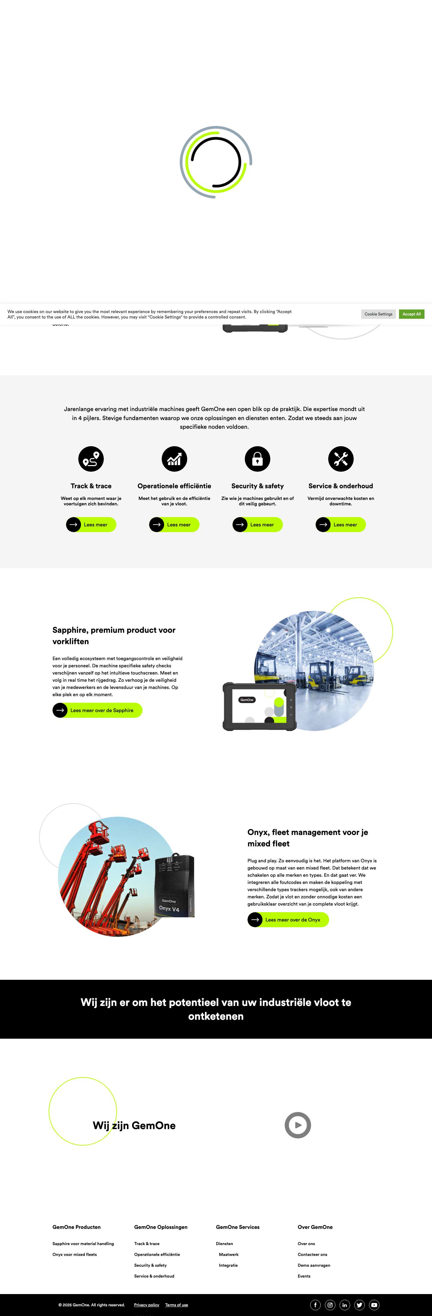 Homepage - GemOne - Full Screenshot