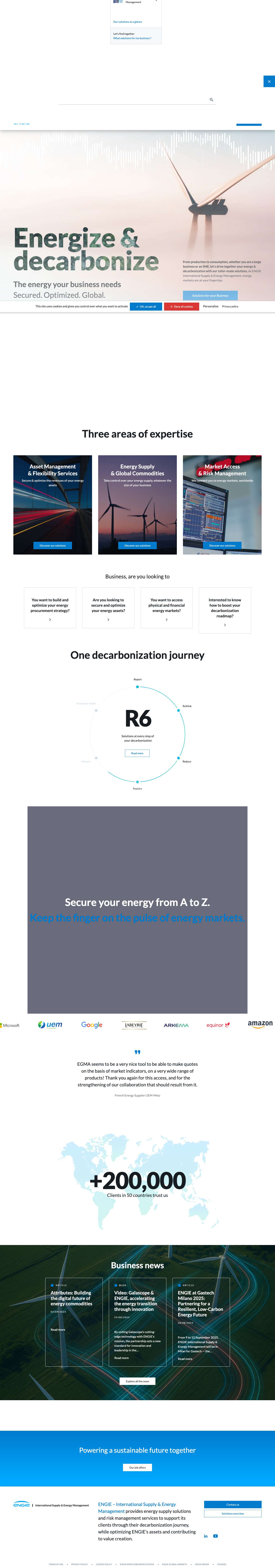 ENGIE - International Supply & Energy Management | A leading energy expert - Full Screenshot