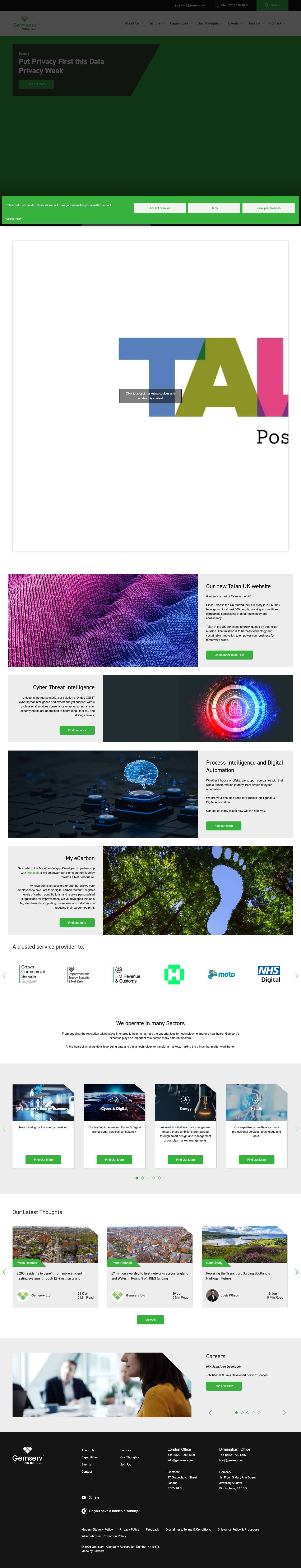 Gemserv | Expert Professional Services Company, Energy & Cyber. - Full Screenshot