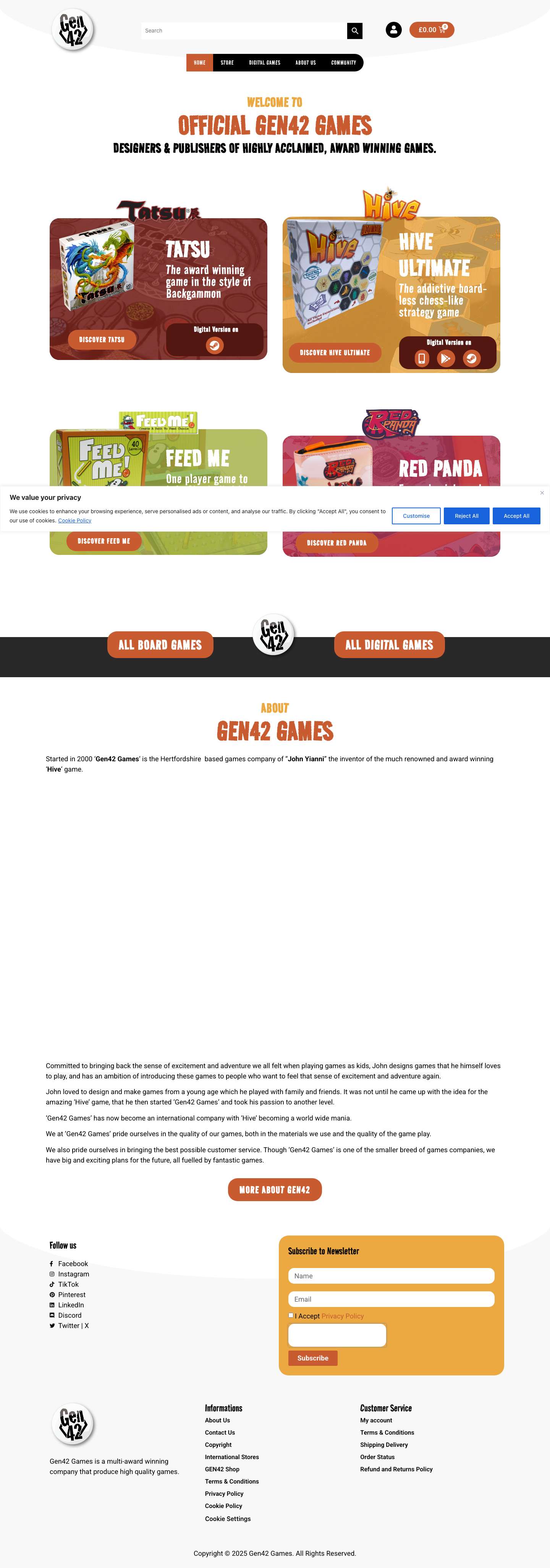 Gen42 Board Games - Gen42 Games - Full Screenshot