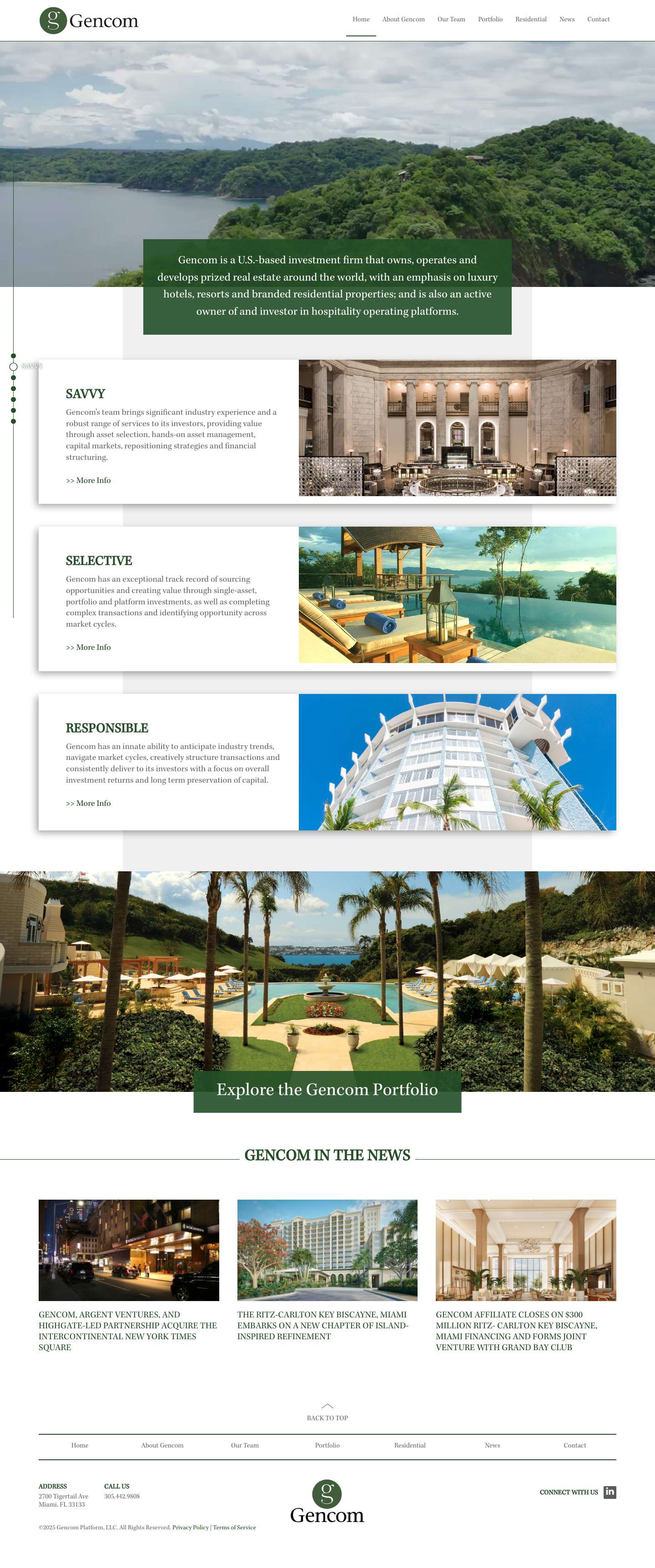 Home - Gencom - Full Screenshot