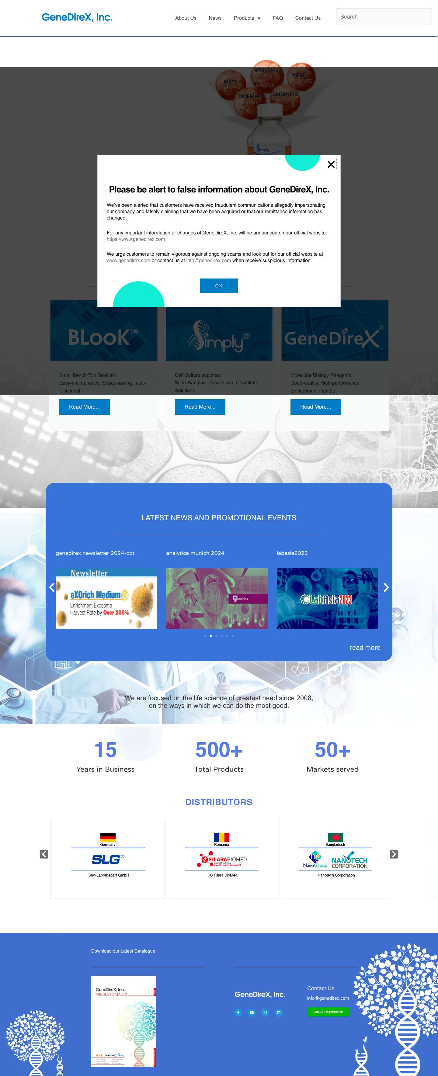 GeneDireX, Inc. – as simple as that - Full Screenshot