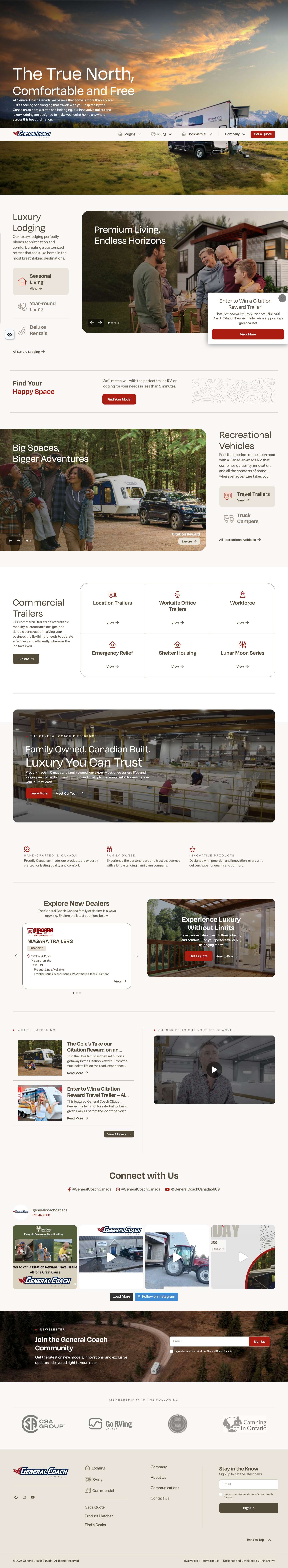 General Coach Canada - Full Screenshot
